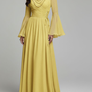 The Sun Jewel-Draped Gown