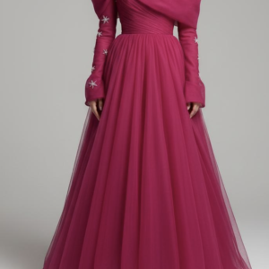 the fuchsia fantasy tulle gown