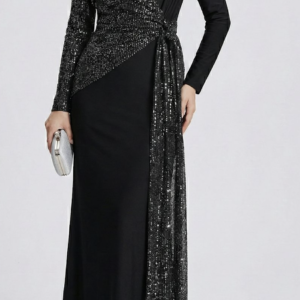 The Onyx Asymmetric Glamour Gown
